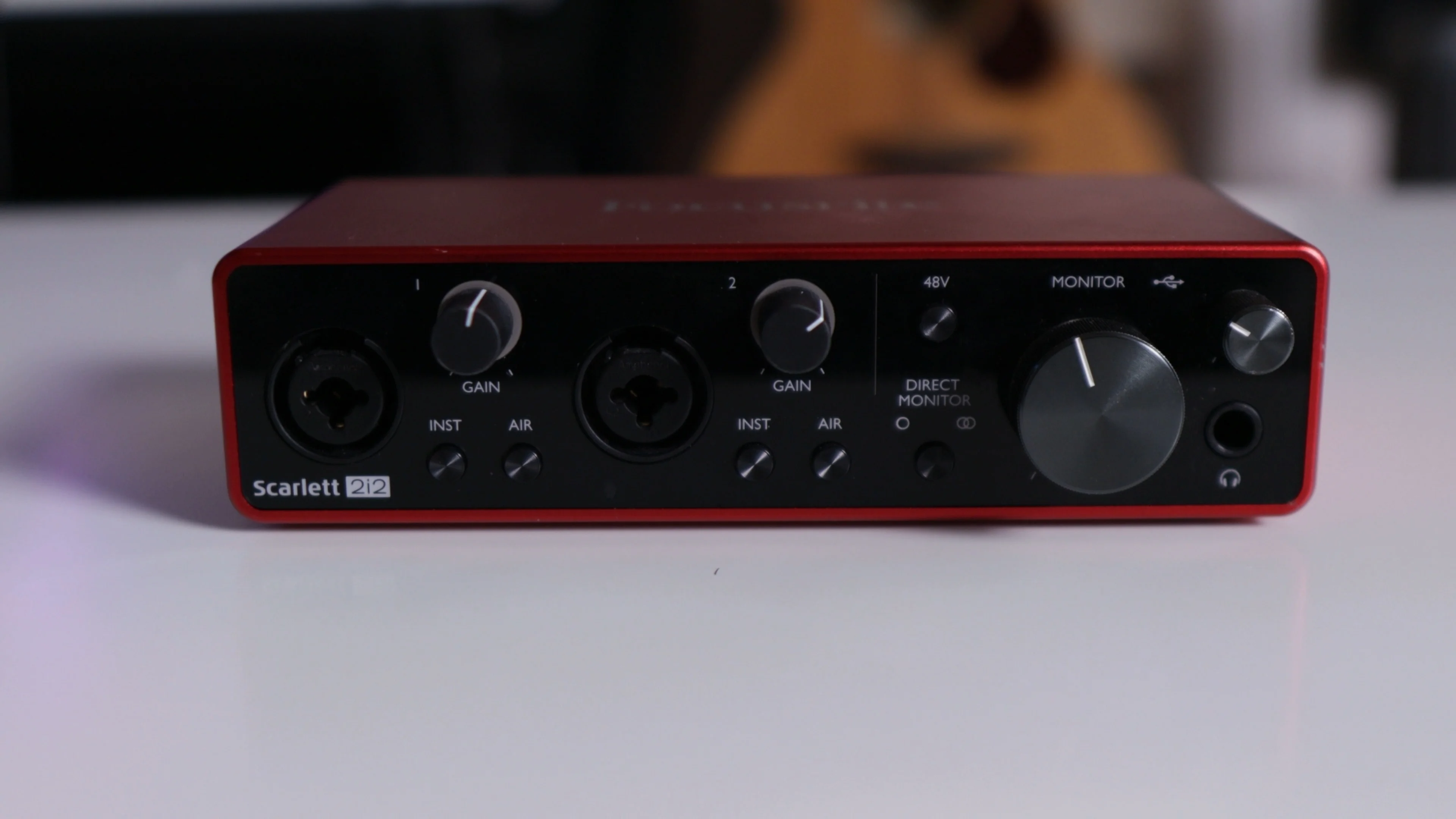 Professional audio interface with XLR inputs essential for capturing high-quality vocals that will sound great with reverb processing