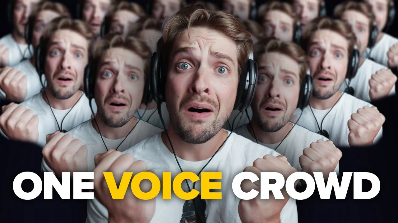 How To Make A Crowd Chant with just ONE VOICE - Recording tutorial by Music By Mattie