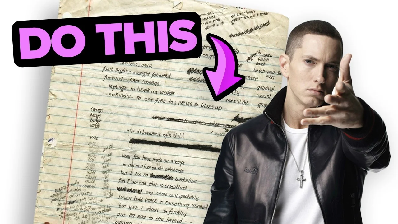 Eminem's Extraordinary Method for Writing World Class Lyrics - Songwriting tutorial by Music By Mattie